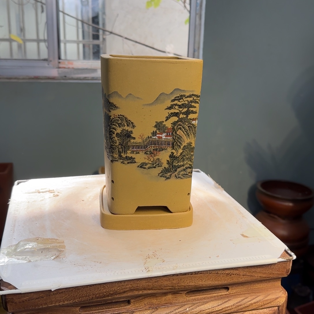 紫砂花盆紫砂口径14