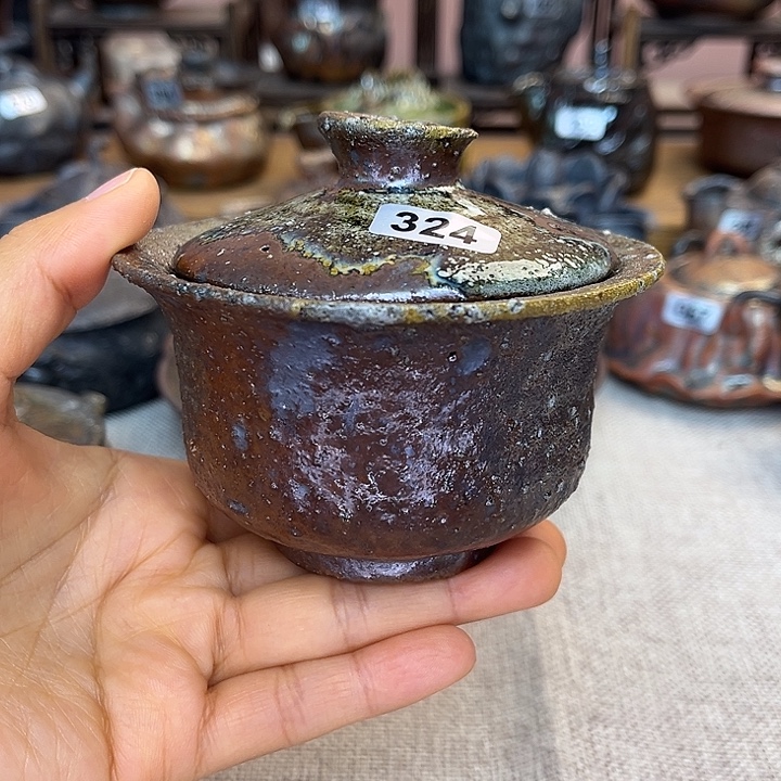 裸柴烧陶瓷手工茶器