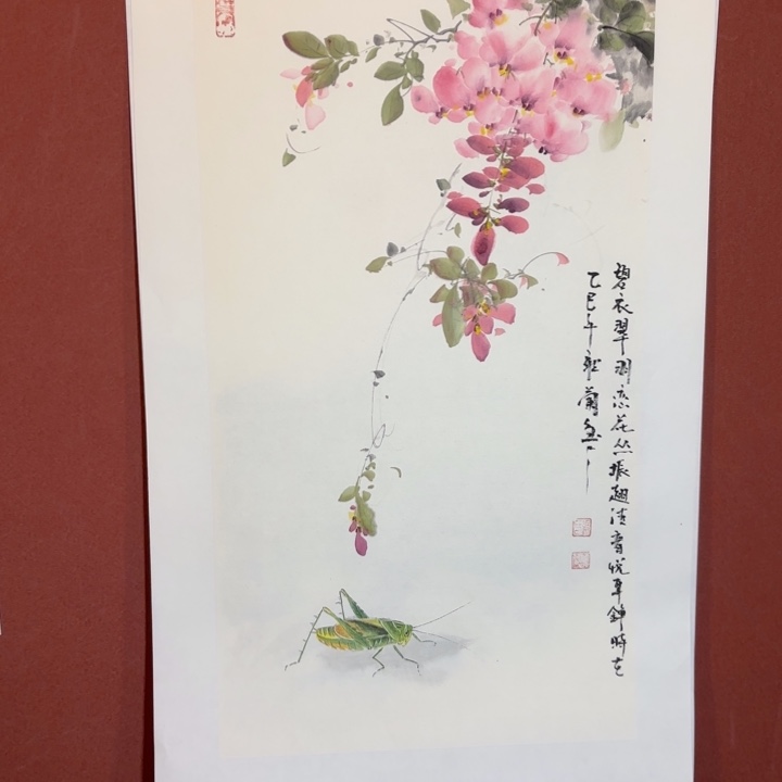 国画听兰老师花鸟