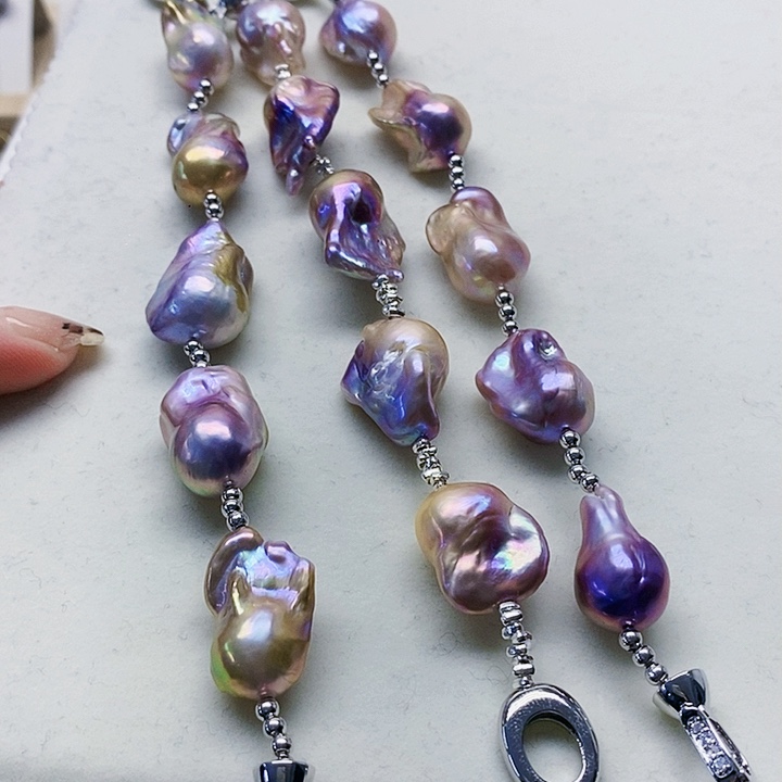 银S925镶嵌耳饰淡水珍珠幽**唇