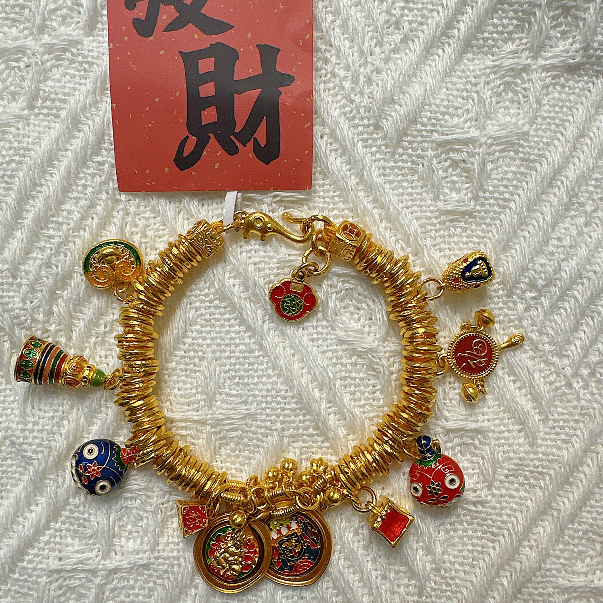 足金999饰品投资金 卡6盘缠15手围 73克