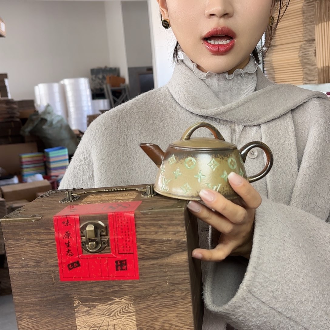 龙泉云间青瓷小米茶器