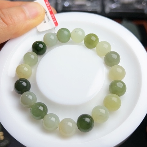 手串未镶嵌和田玉多宝