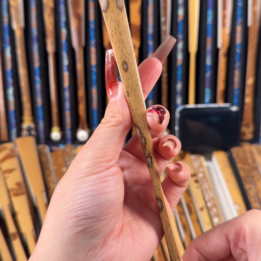 扇子雲**舟兵哥扇艺斑竹折扇