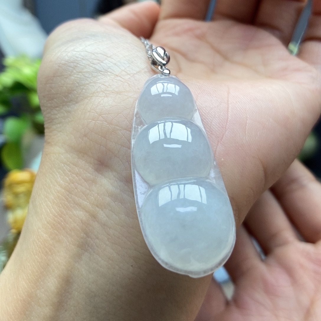 翡翠银S925镶嵌颈饰吊坠32