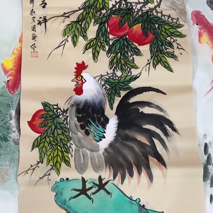 枕书斋画廊的直播间