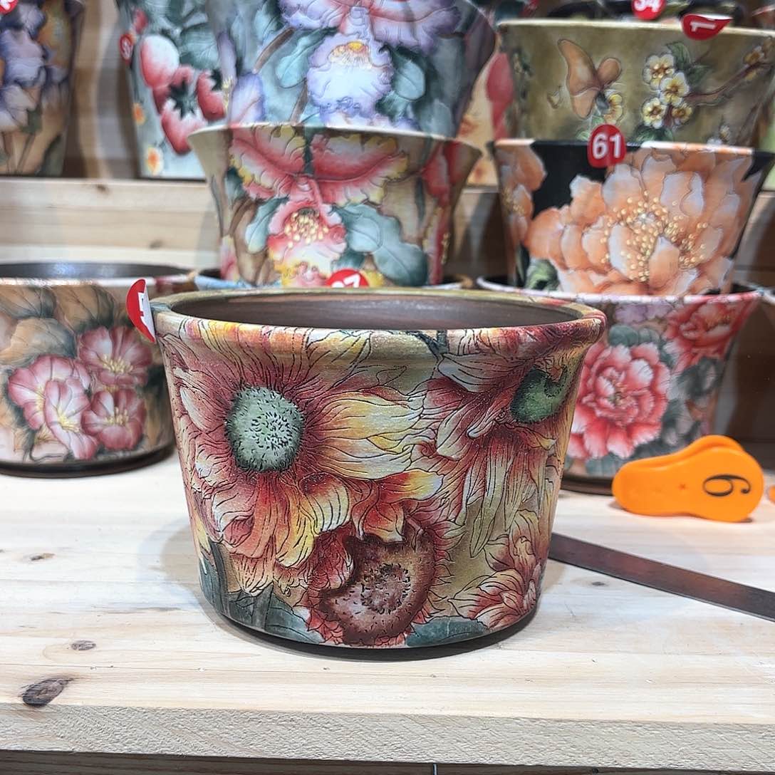 紫砂花盆手工花盆默认微瑕13.5/11