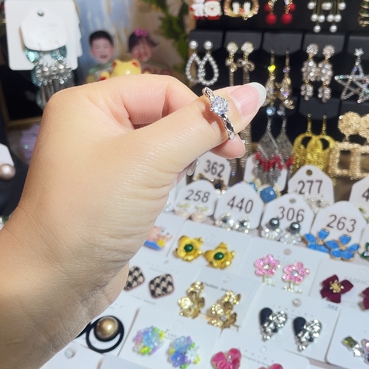 锆石锌合金合金耳饰耳环