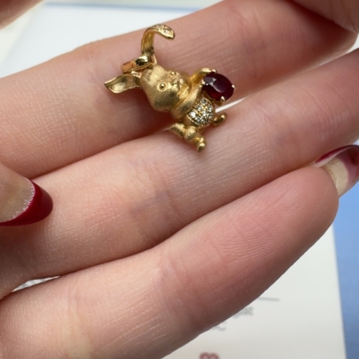 钻石颈饰18K金镶嵌成品