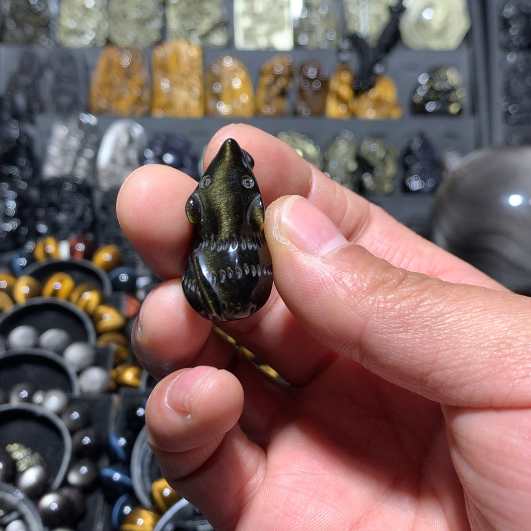 未镶嵌黑曜岩手串洛**