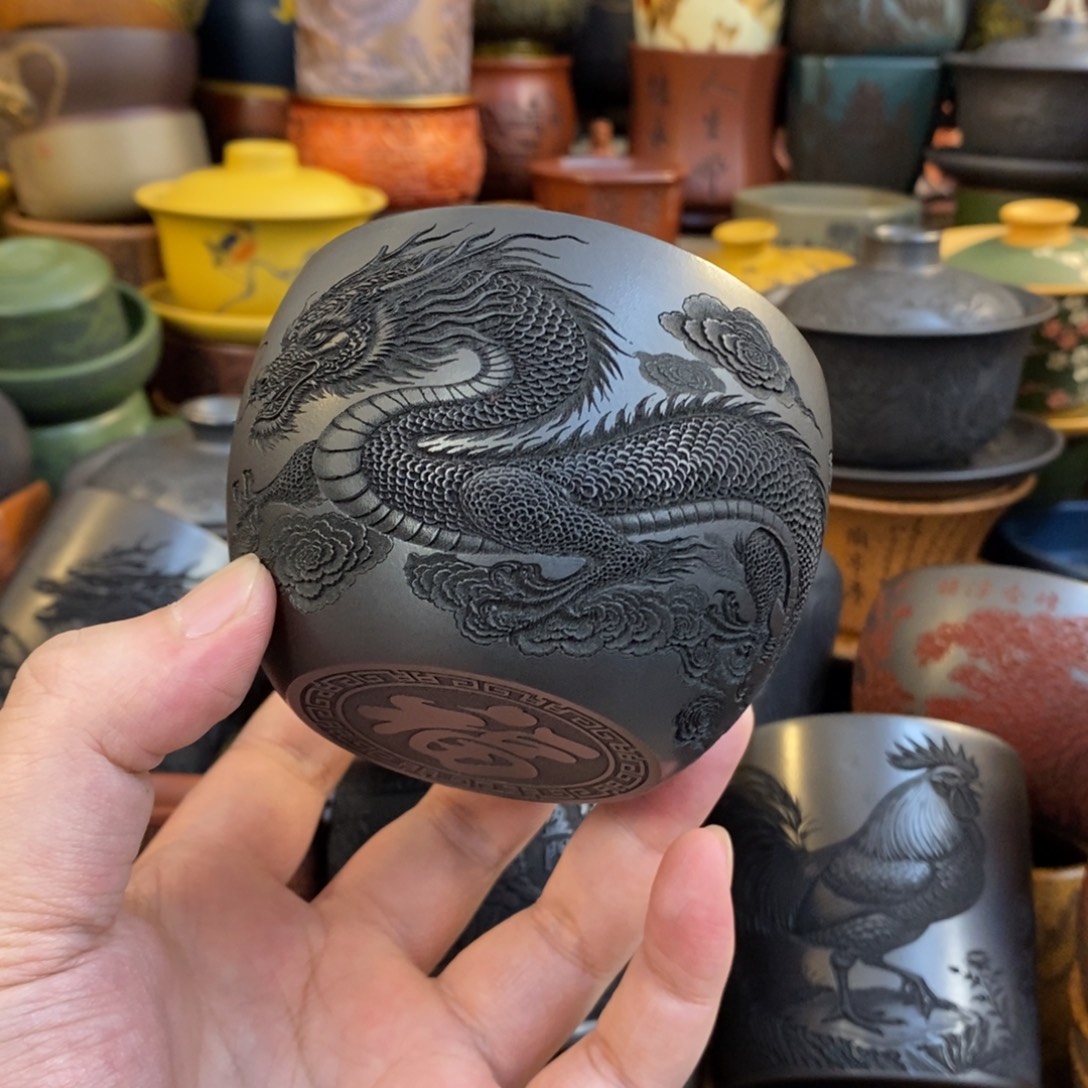 紫砂公道杯宜兴全手工紫砂杯