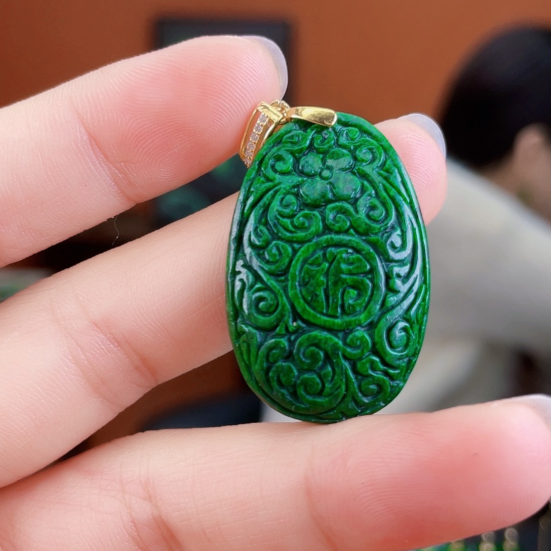 翡翠未镶嵌耳饰饰品