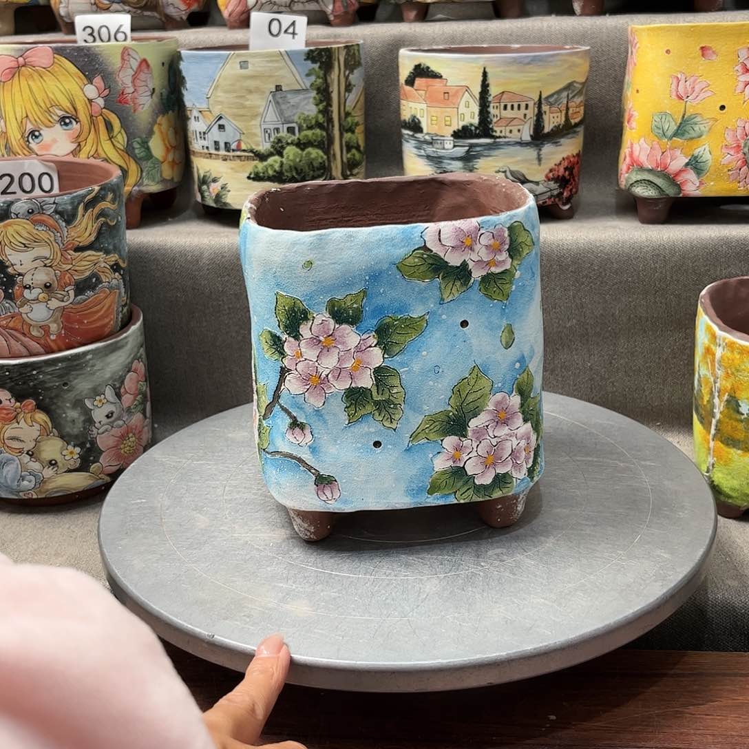 紫砂花盆福利满绘