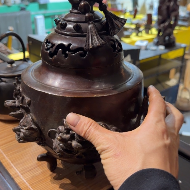 铜中古工艺品摆件