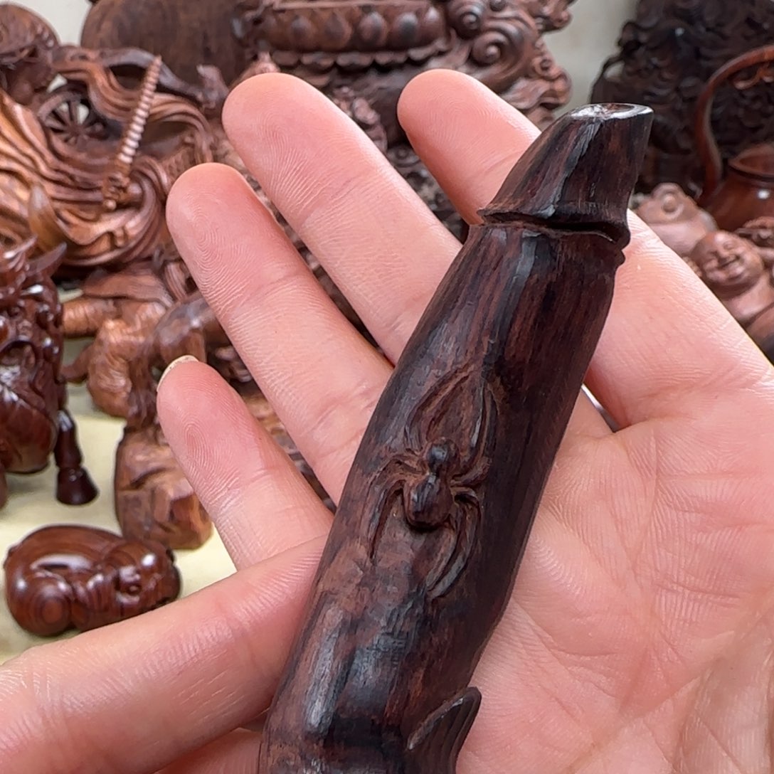 手串/手链黄花梨/降香黄檀知足常乐 手把件