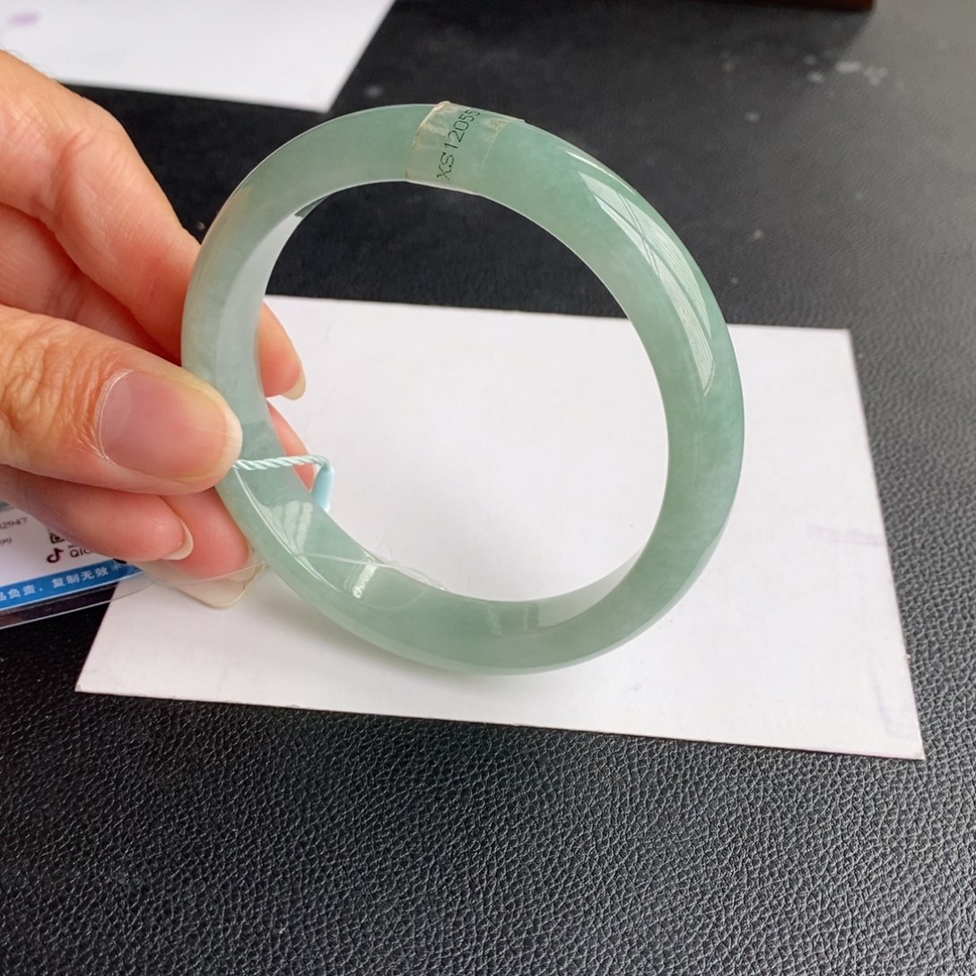 未镶嵌手镯翡翠62正圈