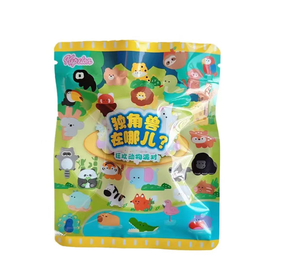 (冰冰) 狂欢动物园派对 独角兽在哪儿 毛绒冰箱贴盲盒