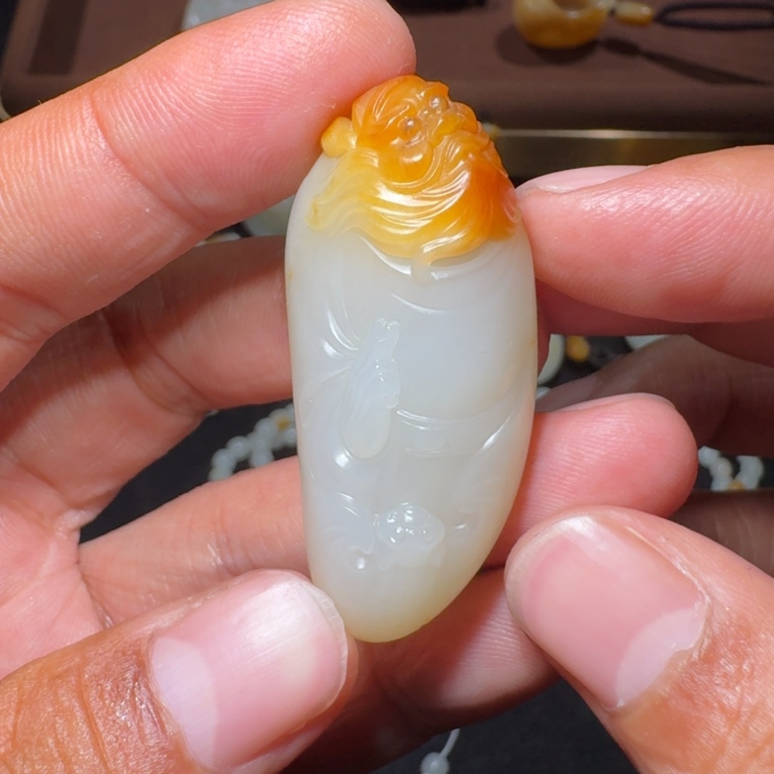 和田玉未镶嵌挂件