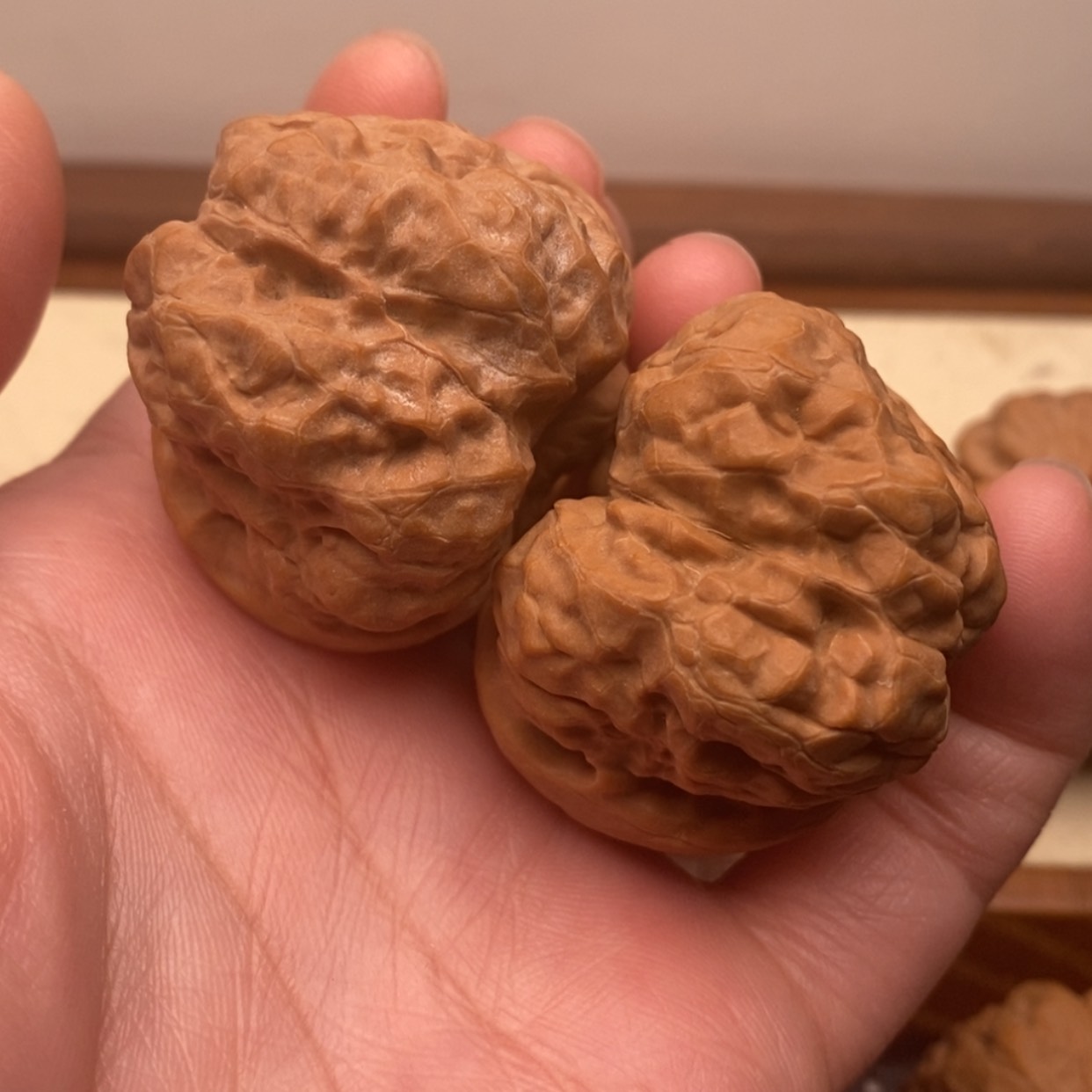 【闪购商品】把件文玩核桃用****6边40左右