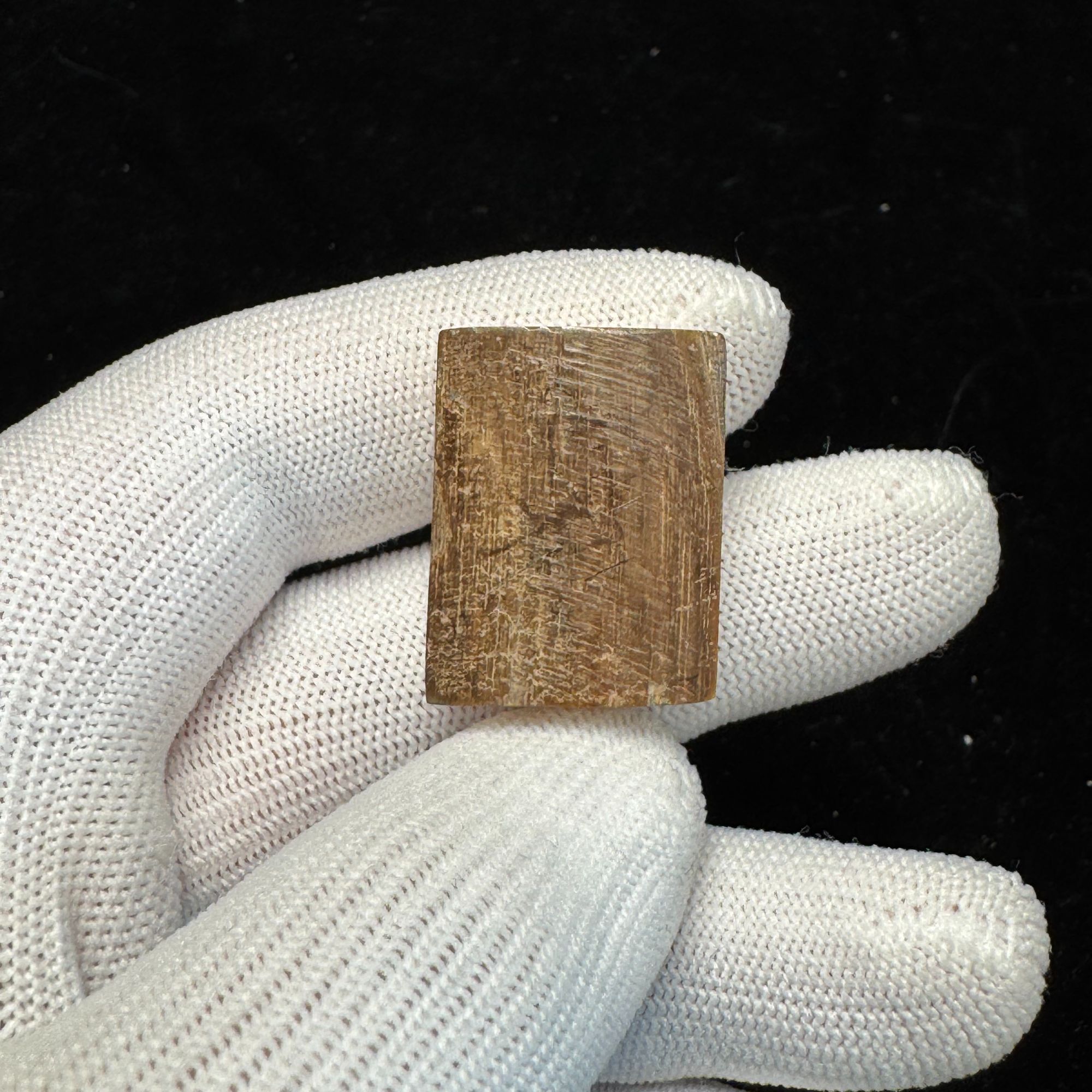 F8177天然猛犸牙牌子支持鉴定假一罚四