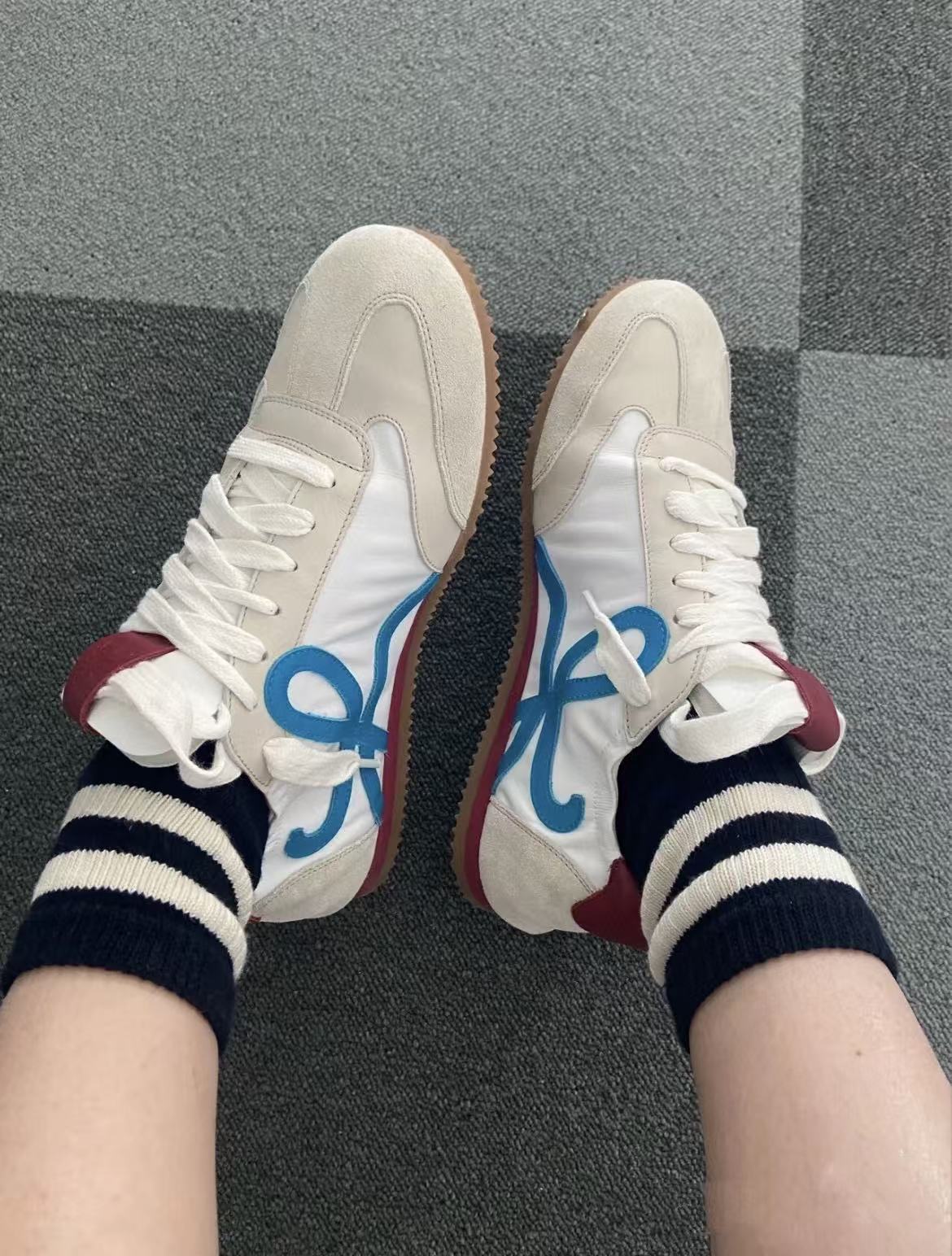 未使用 LOEWE/罗意威 蔚蓝/德训鞋/38码/LZ1210S052