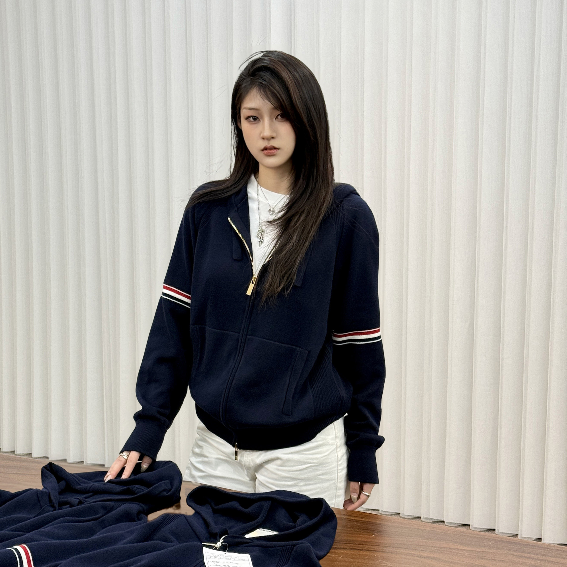 SEASONMARK秋冬上新织带连帽卫衣长袖时尚潮流百搭男女同款长袖