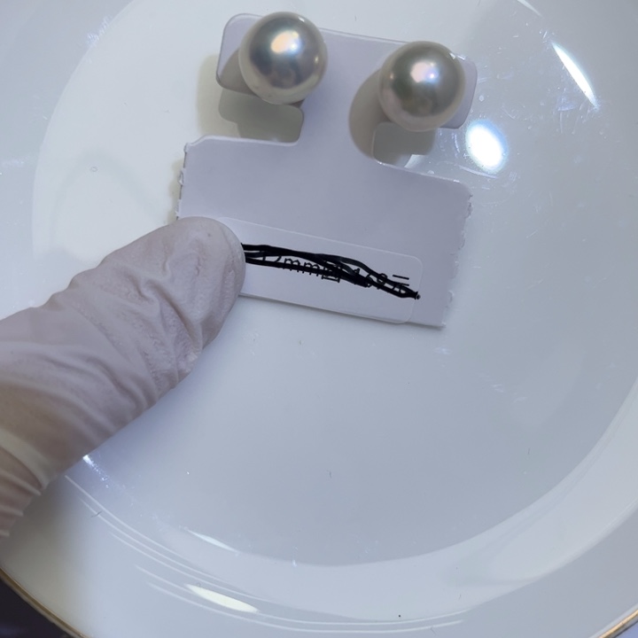 淡水珍珠耳饰银S925镶嵌