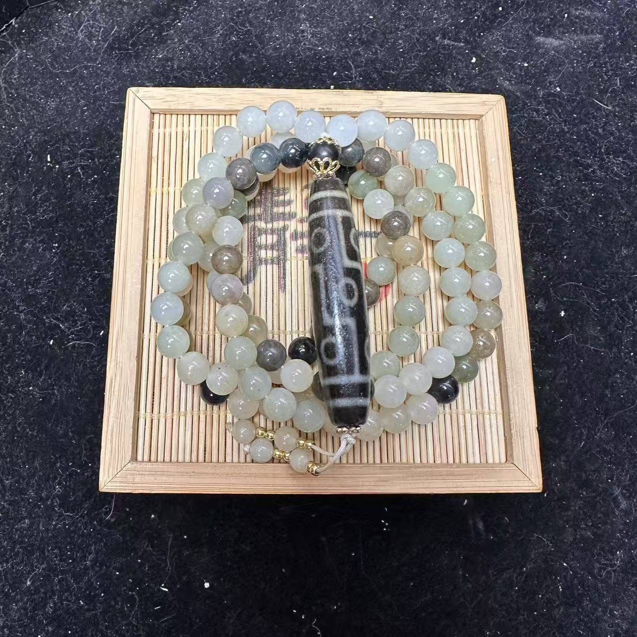 和田玉多宝圆珠项链1420