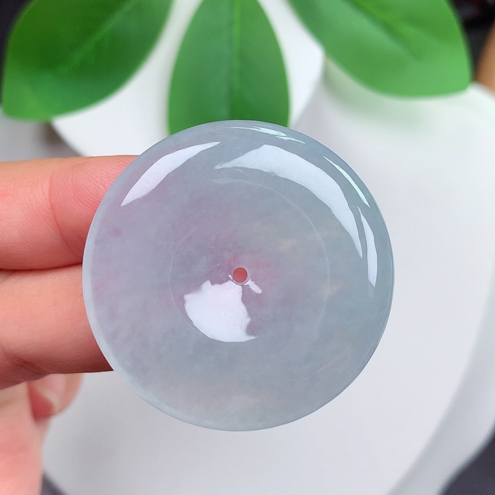 颈饰未镶嵌翡翠平安扣 35.4x5.6mm