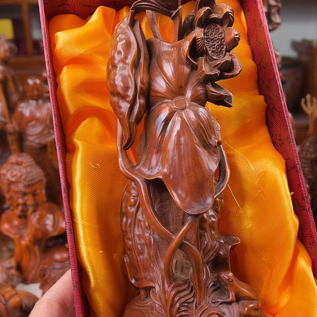 黄杨木黄杨木雕刻高度23厘米