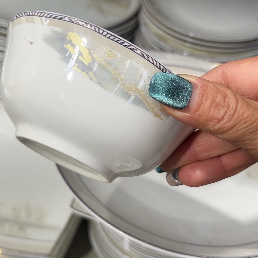 瓷片海岸四寸碗十个微瑕