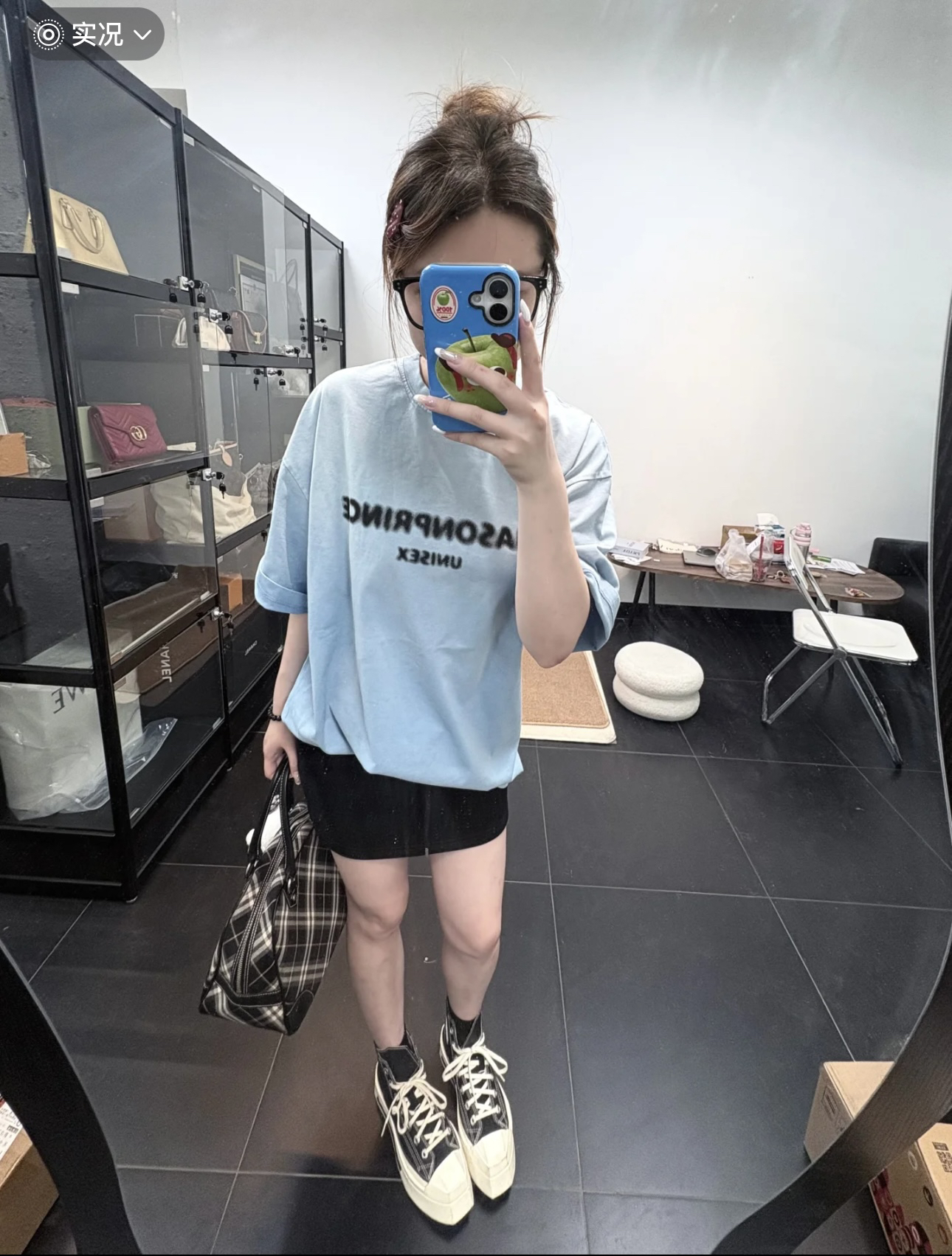 他们家的品！一直都独树一格的存在基础模糊logo短袖 男女同款微瑕