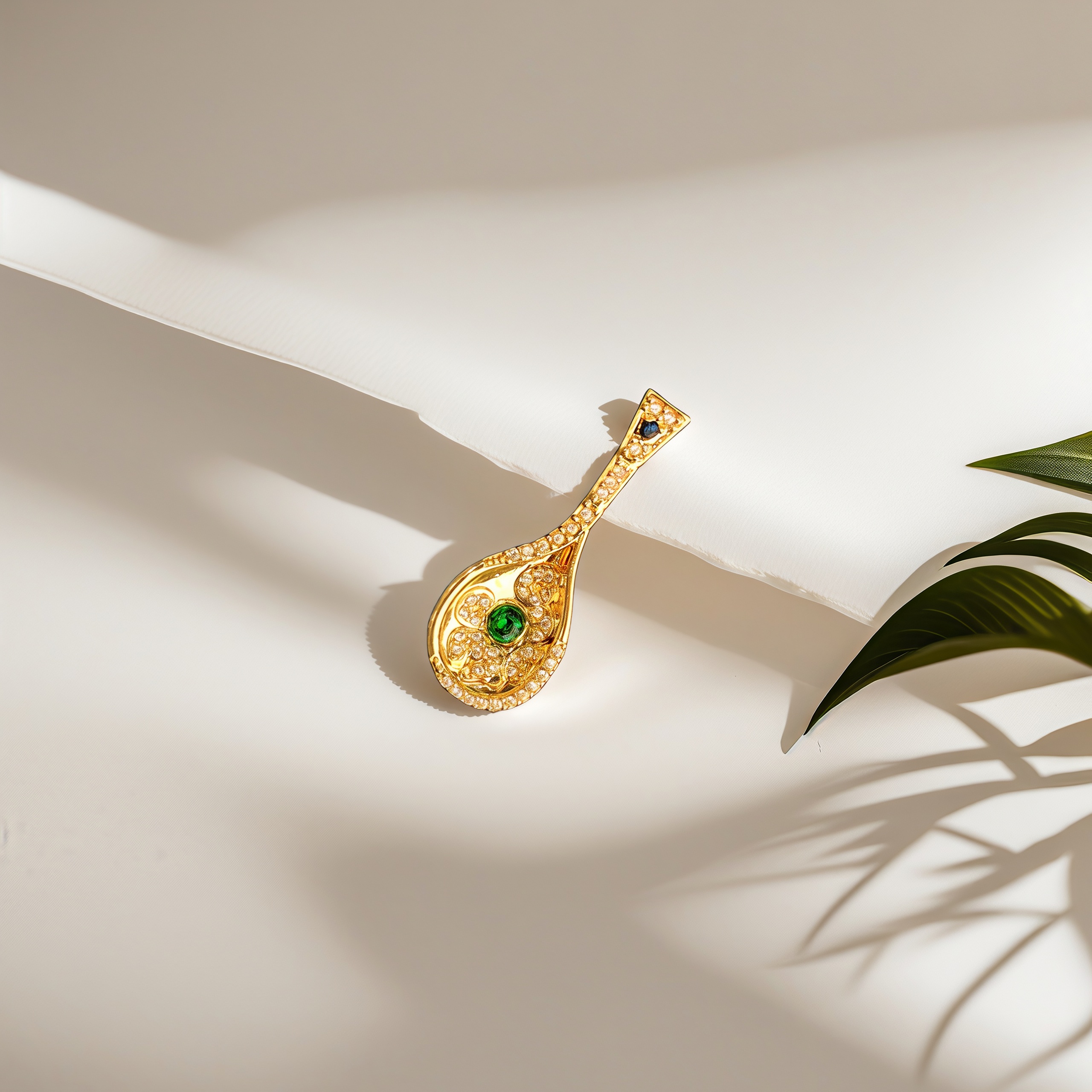 【Yy】18K金金汤勺吊坠  卡约24.9mm