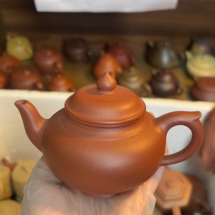 紫砂茶壶宜兴紫砂壶红皮龙230