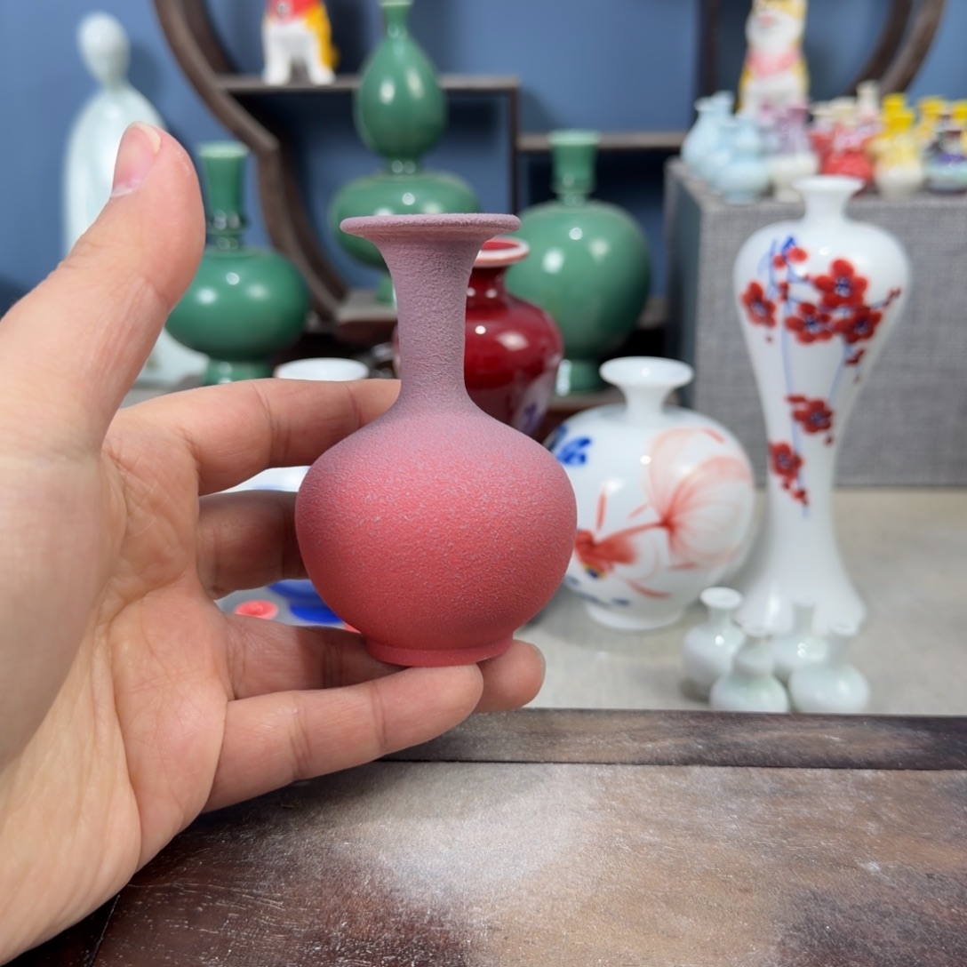 陶瓷手工小花器摆件