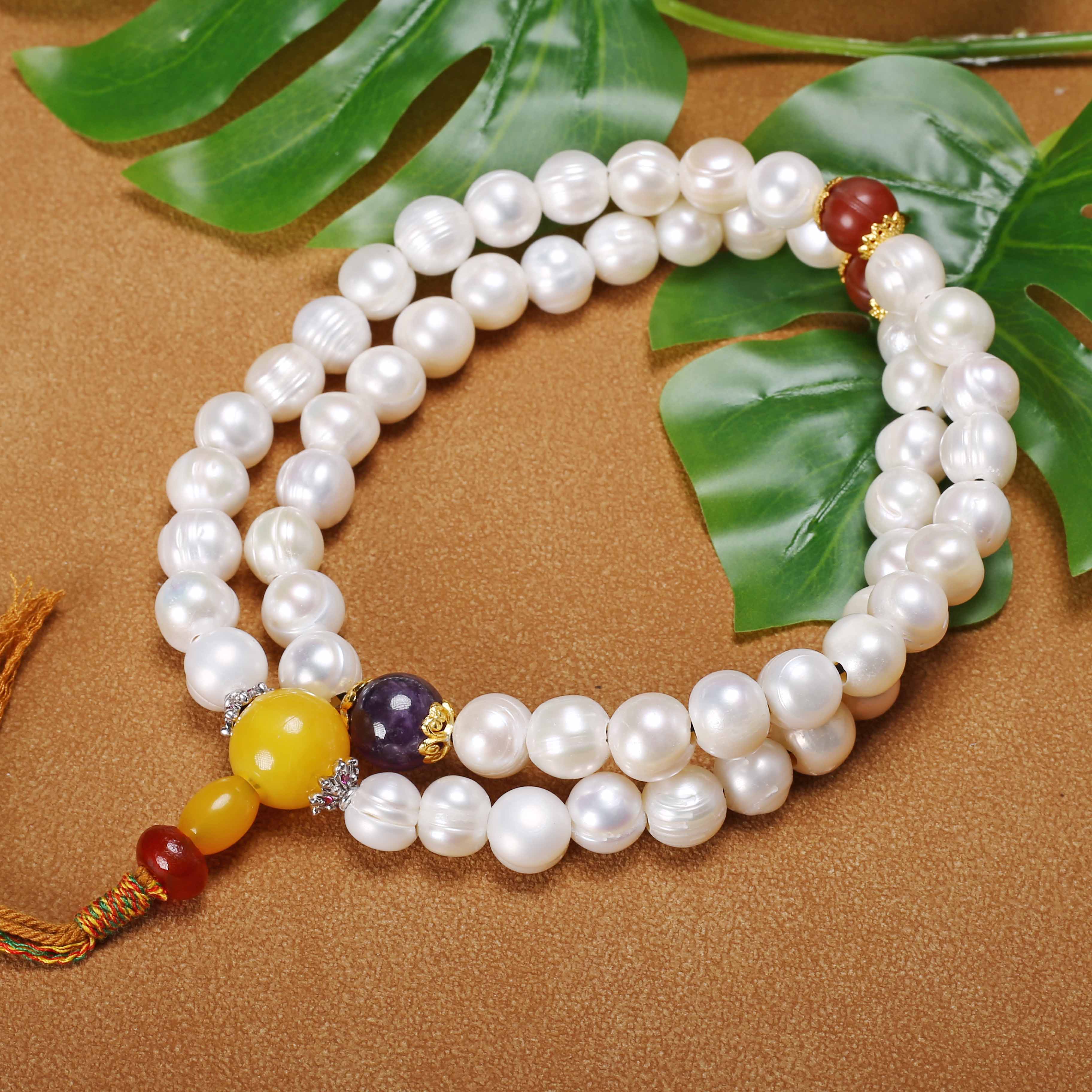 【济文阁】JZYM25021433二十世纪 珍珠念珠手持