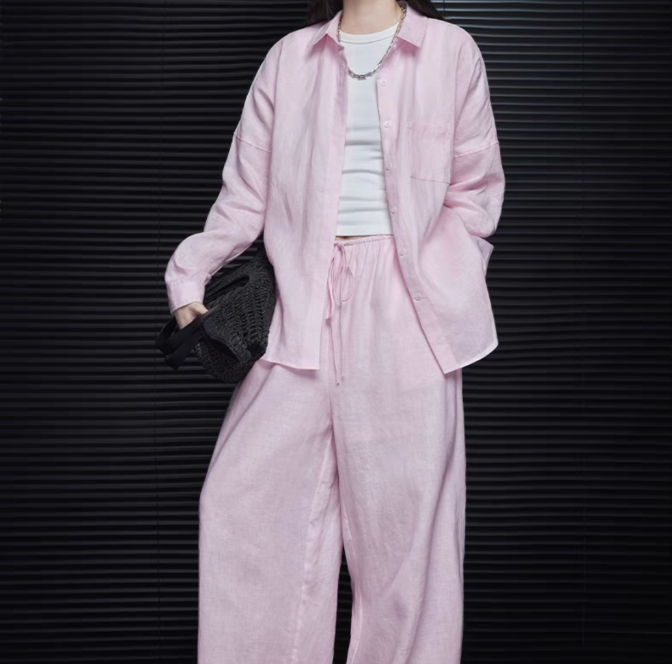 【杨柳依依】宽松百搭休闲纯色衬衫CS2481/KZ24211