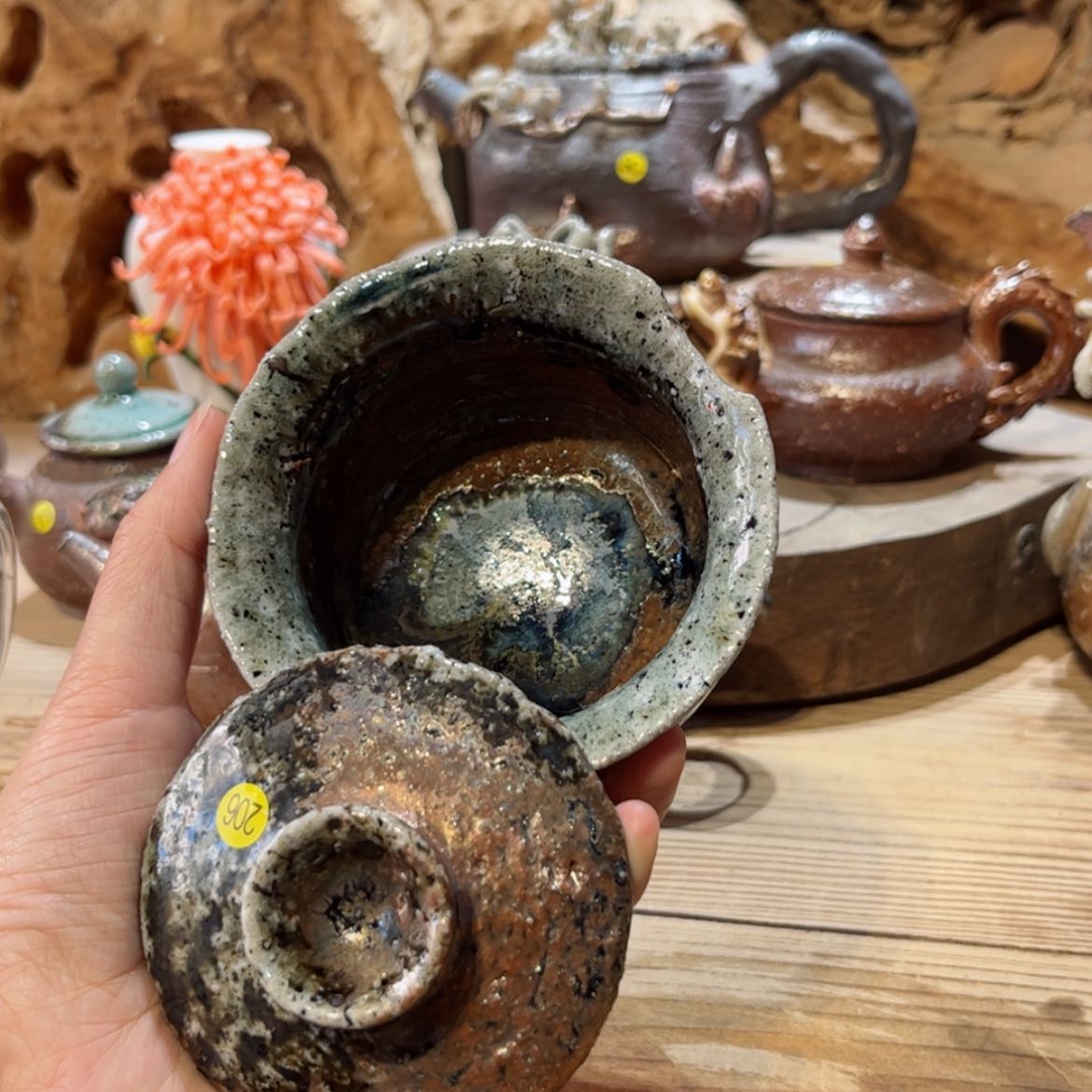 【闪购商品】柴烧茶具手工盖碗206