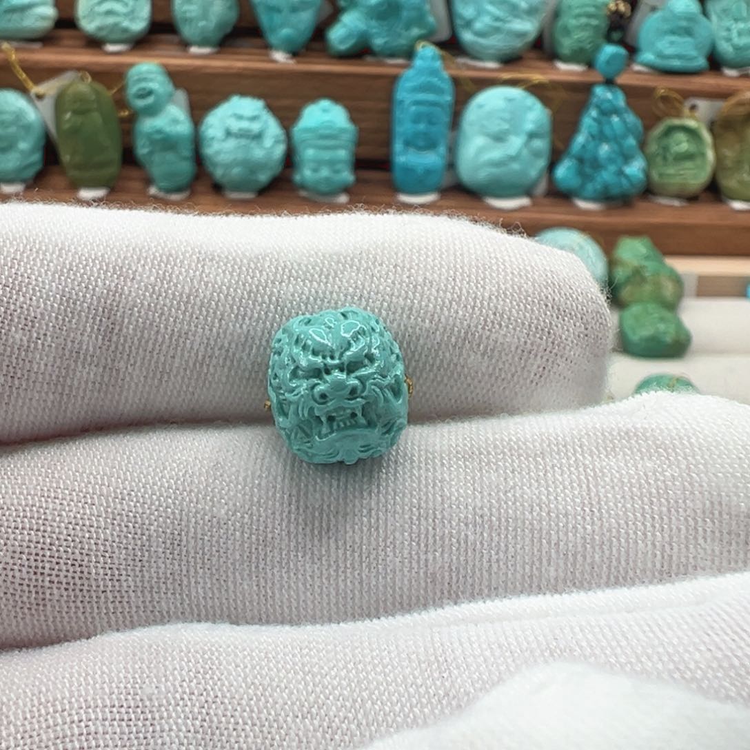 绿松石未镶嵌龙珠 11.2mm