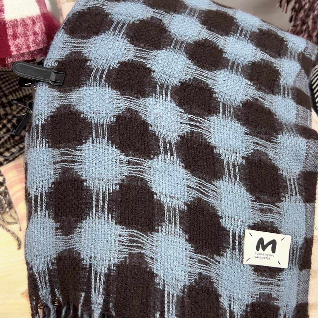 人造彩棉43号围巾百搭