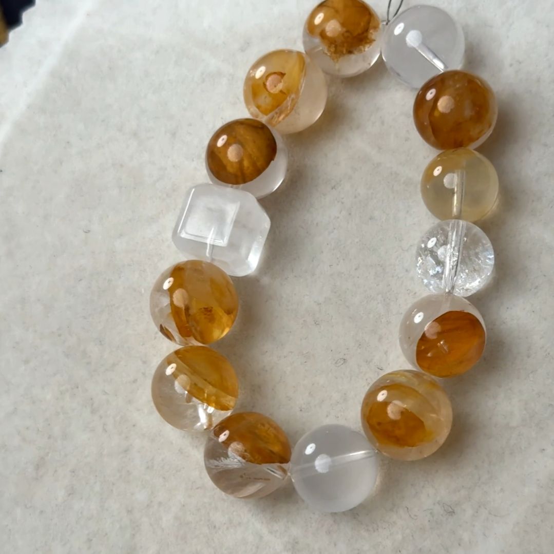 未镶嵌手链水晶胶花