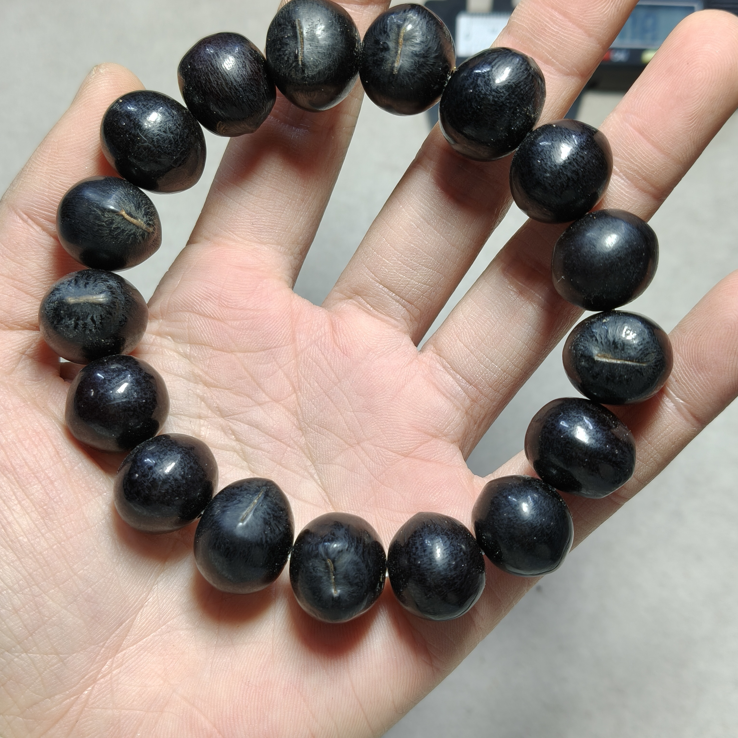 a15 随型无患子菩提单圈手串(多样性发其一)