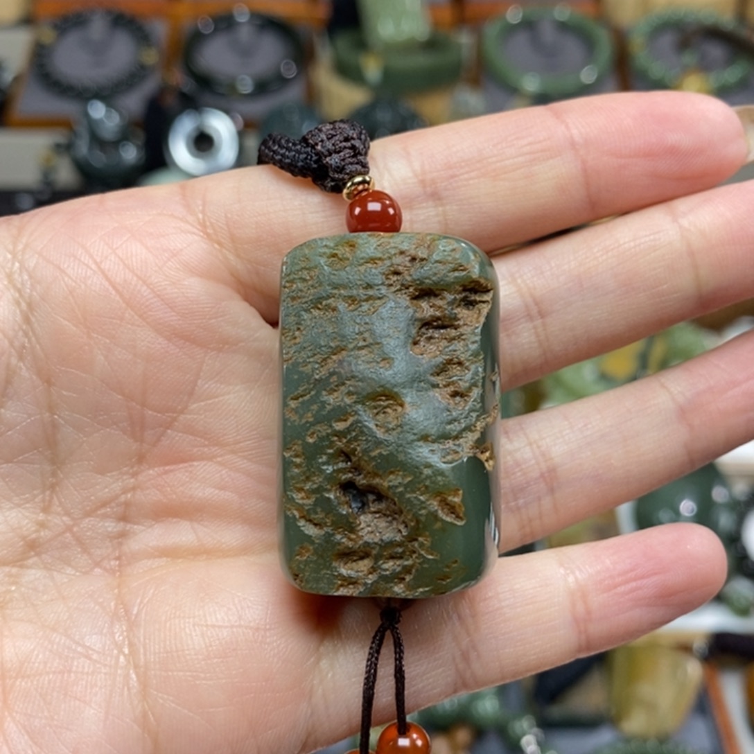 一***你岫岩河磨玉（透闪石质玉）未镶嵌手串