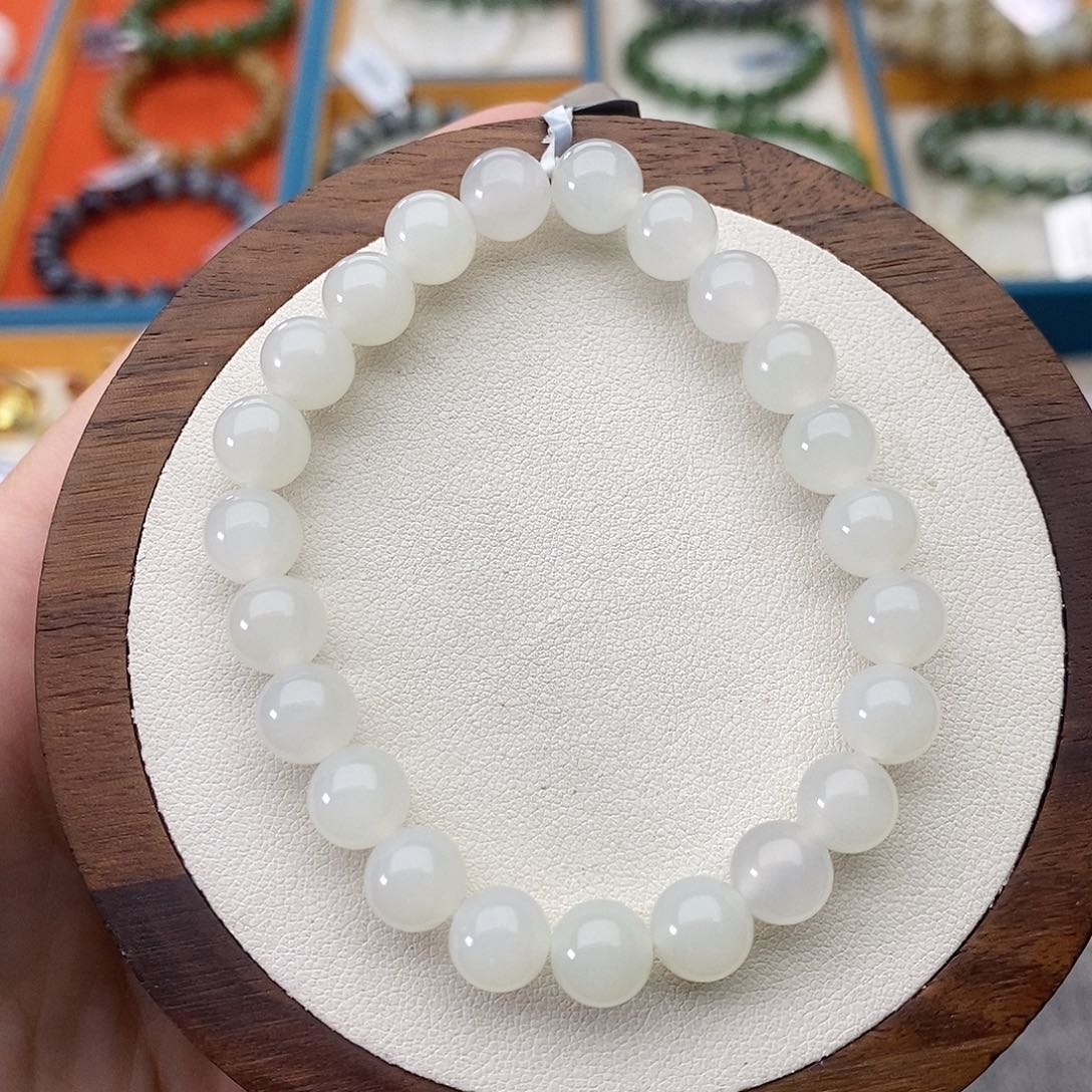 和田玉未镶嵌手串Z17卡8