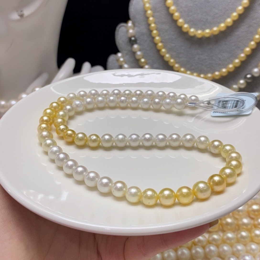 海水珍珠颈饰银S925镶嵌