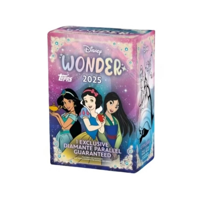 【拆盒】2025 Topps Disney Wonder系列迪士尼公主手雷盒收藏影视卡