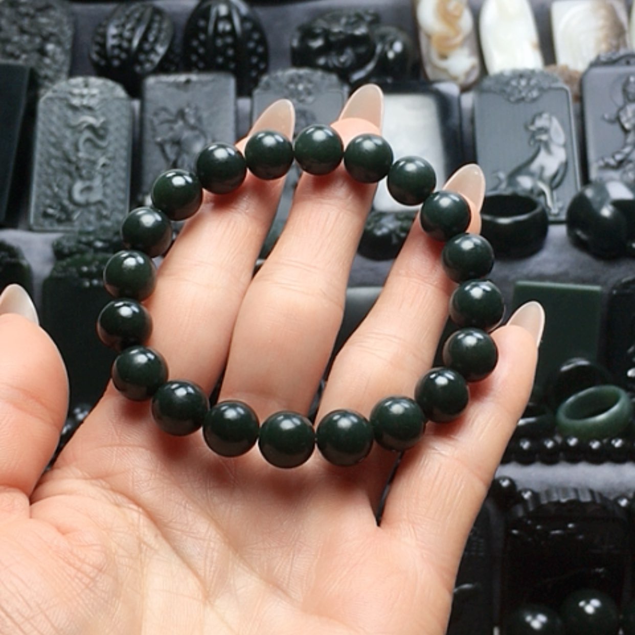 【闪购商品】和田玉手串未镶嵌战*