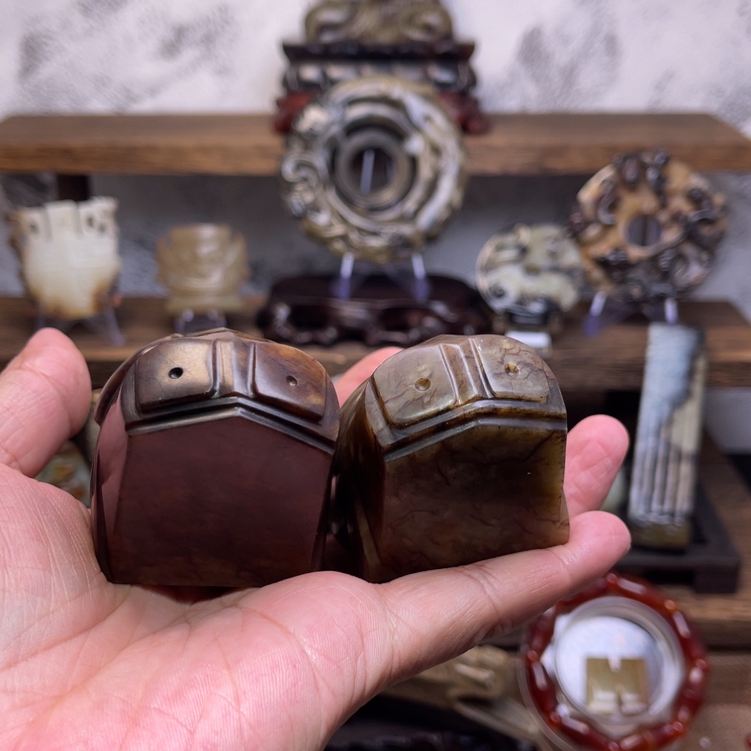 和田玉把件未镶嵌暖*