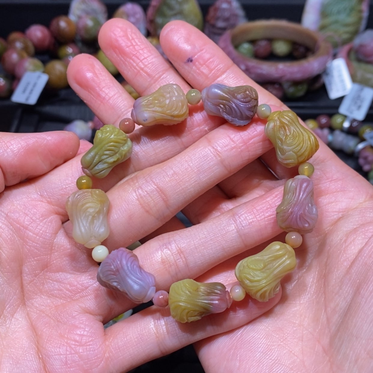 【闪购商品】玛瑙/玉髓手串未镶嵌妮*胆盐源玛瑙