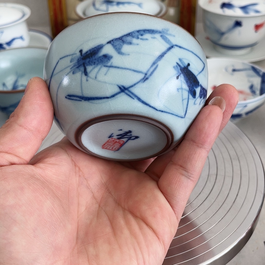 鱼***手工手绘陶瓷作品